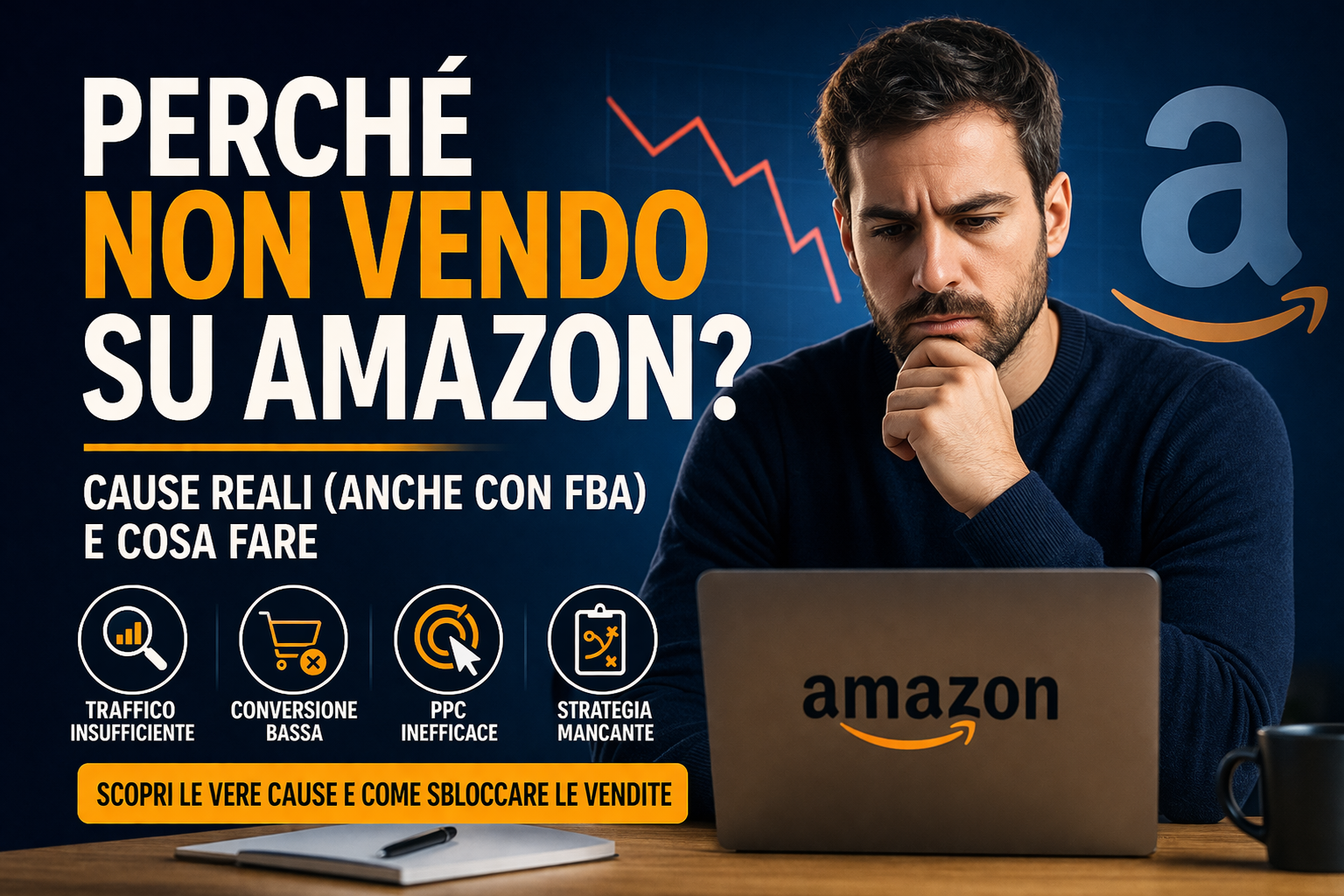 Perché non vendo su Amazon? Cause reali (anche con FBA) e cosa fare