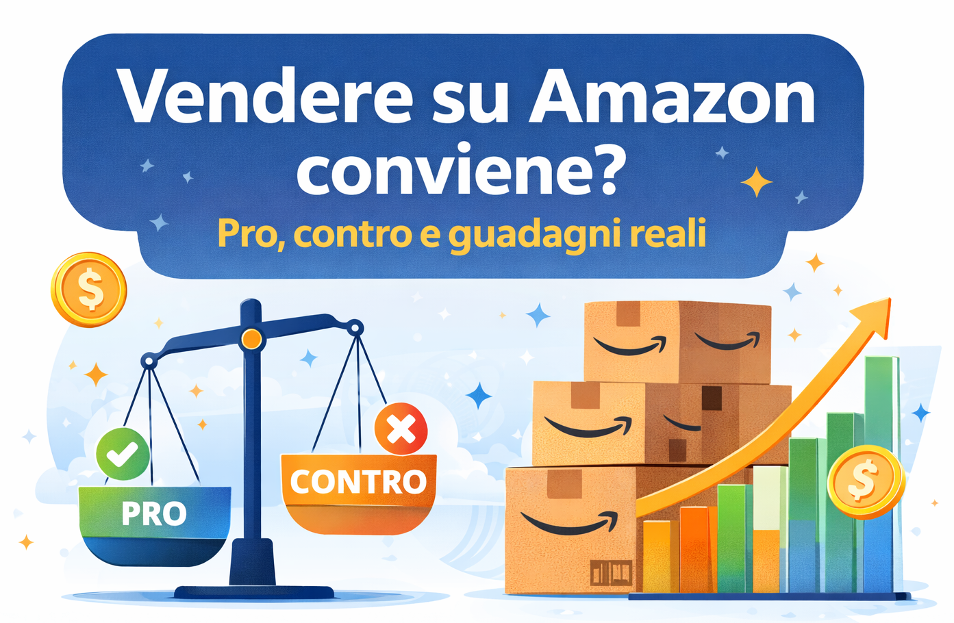Vendere su Amazon conviene? Pro, contro e guadagni reali