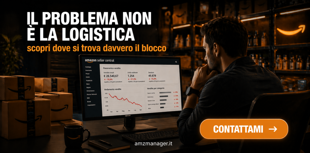 problema vendite amazon non è logistica ecommerce strategia account
