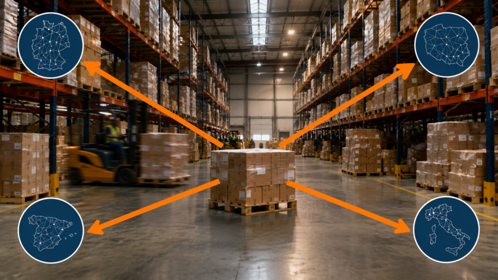 Schema FBA stoccaggio in più paesi europei obblighi EPR seller Amazon 2026 Pan-EU