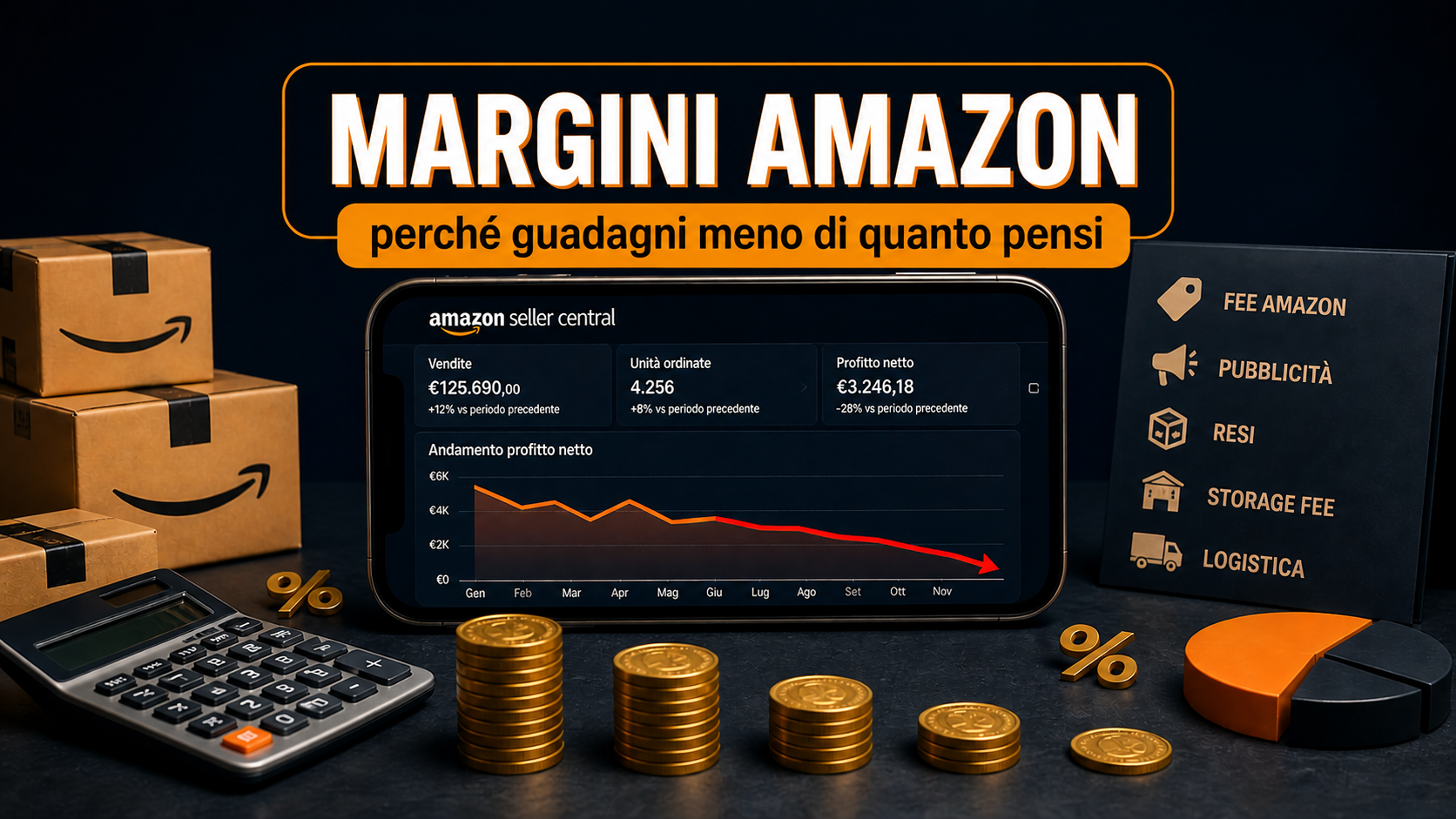 Margini Amazon: perché stai vendendo tanto e guadagnando poco