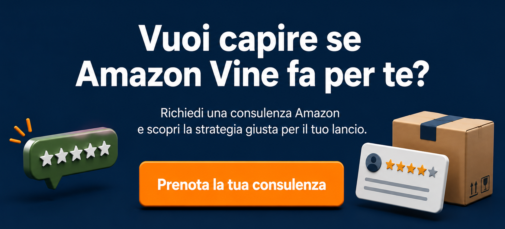 Richiedi una consulenza Amazon per il programma Vine