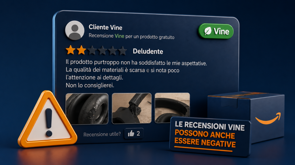 Rischio di recensioni negative nel programma Amazon Vine