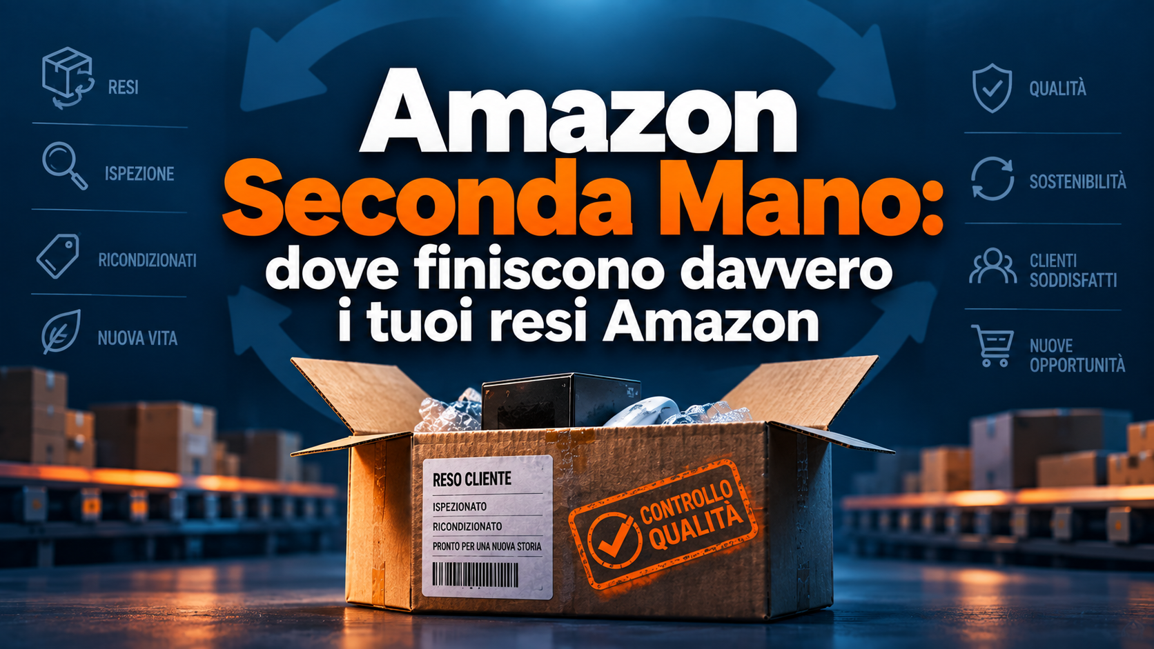 Amazon Seconda Mano spiegato ai venditori con impatto su resi FBA